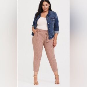 Torrid Tan Trousers with Tapered Ankle